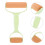 2Pcs Dual-End Green Wooden Plastic Pastry Roller for Home Baking 11