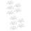 10Pièces Présentoirs Transparent Pour Cartes De Nom Invités 11