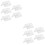 10Pièces Présentoirs Transparent Pour Cartes De Nom Invités 10