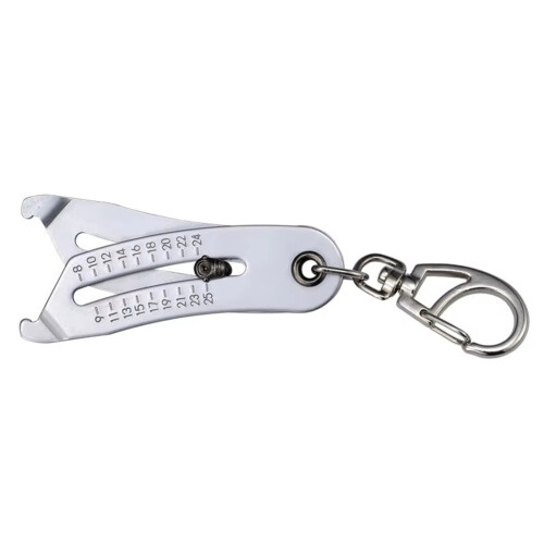 Precise Thread Size Checker Keychain Portable Caliper Gauge Metric/Imperial Hexagonal Nut Screw Thread SizeMeasure Tools 1