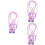 3Pièces À Résistante Enfant Sport Violet Bois 6