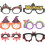 18Pcs Halloween Glasses Frames for Kids Assorted Colors Party Props 1
