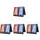 4Pièces De Score Flip En Cuir Coloré Pour Compétition 4