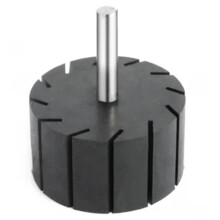 Slotted Sand Drum Grinding Head Metal Rust Removal Ring Set Rubber Frame Tensioner 45mmx30mm