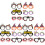 18Pcs Halloween Glasses Frames for Kids Assorted Colors Party Props 4
