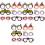 18Pcs Halloween Glasses Frames for Kids Assorted Colors Party Props 5