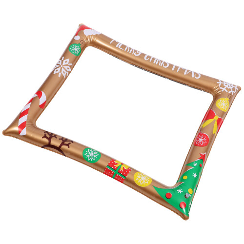 4Pcs PVC Inflatable Christmas Photo Frame Multi Ornament 1