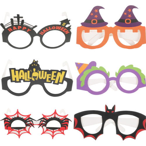 18Pcs Halloween Glasses Frames for Kids Assorted Colors Party Props 1