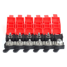 5-Wege-Kfz-Midi-Sicherungskastenblockhalter, 200 A, Mehrpoliger Sicherungsblock, Marine, SUV, BDFS MIDI-Sicherungshalter für Wohnmobil, Auto, Boot,
