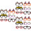 18Pcs Halloween Glasses Frames for Kids Assorted Colors Party Props 8