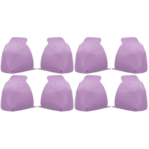 4Paires Accessoires Protections Pointes Cuir Violet 1