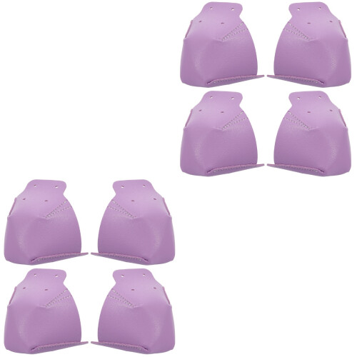 4Paires Accessoires Protections Pointes Cuir Violet 2