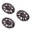 3Pièces Cache-Moyeux Noir Pour De Golf Décoratif 10