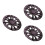 3Pièces Cache-Moyeux Noir Pour De Golf Décoratif 9
