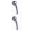 2Pcs Shower Pressurized Hand Held Bathroom Shower 7