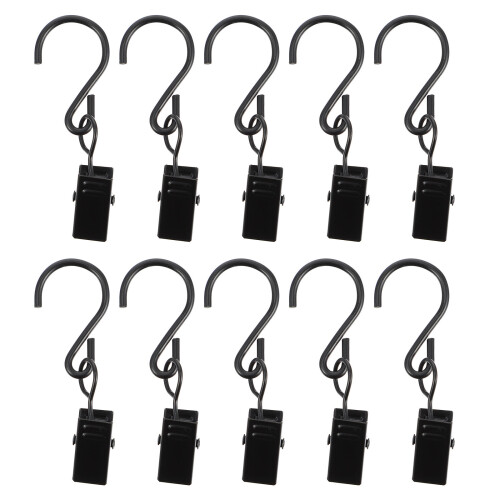 200Pcs Black Curtain Curtain Fixing Accessories