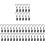 200Pcs Black Curtain Curtain Fixing Accessories 2
