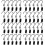 200Pcs Black Curtain Curtain Fixing Accessories 5