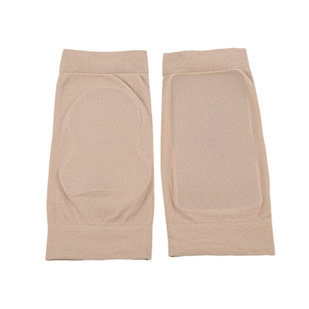 Villcase Beige 3Pcs Heel Pad Gel Sleeve Socks For And Heel