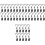200Pcs Black Curtain Curtain Fixing Accessories 3