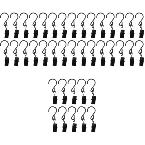 200Pcs Black Curtain Curtain Fixing Accessories 2