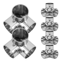 12Pcs Stainless Steel 3 Way Connectors Clamp for Fence Panel Canopy