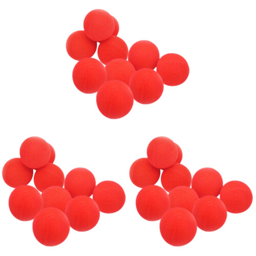 30Pcs Red Sponge Balls Party Props Soft Sponge for Close-Range Tricks 2
