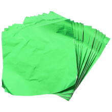 Green DIY Candy Foil Wrappers Food-Grade Chocolate Packaging