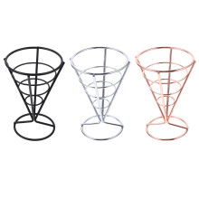6Pcs Metal Cone Dessert Holders Assorted Color for Home and Event Use