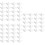 60Pcs Reusable White Plastic Tent Pole Fittings for Canopy Frames 9