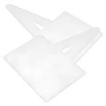 6Pcs Reusable White Acrylic Sign Board for Food and Price Display