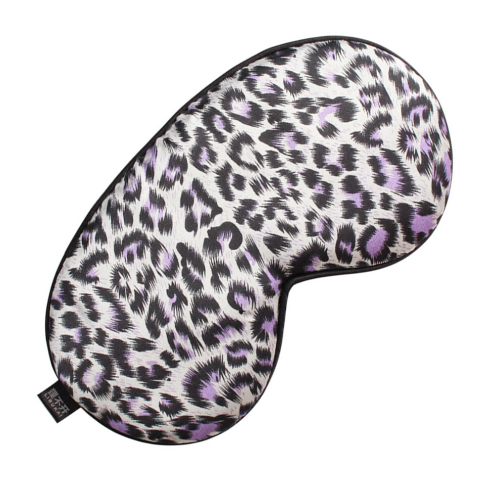 Totority Light Leopard Silk Sleep Eye Mask Nose-Free Soft Blindfold For Travel