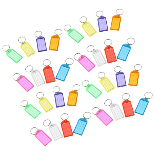 250Pièces Identifiants Voyage Plastique Couleurs Multiples
