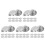 50Pcs 304 Stainless Steel Tactile Warning Nails Silver for Sidewalks 8