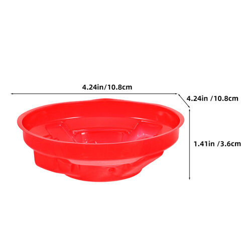 4Pcs Red Plastic Alarm Dust Covers Protective Caps for Cooking 1