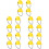 20Pcs Mini Doll Yellow ABS Safe Decorative Hats for Dolls 8