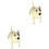 2Pcs Terrier Dog Ornaments Plastic Standing Models for Home 5