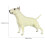2Pcs Terrier Dog Ornaments Plastic Standing Models for Home 10