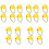 20Pcs Mini Doll Yellow ABS Safe Decorative Hats for Dolls 5
