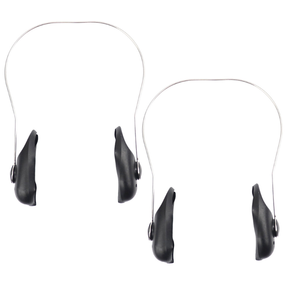 Inoomp 4Pcs Salon Hair Dye Ear Covers Easy-Wear Black Rubber Ear Caps