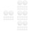 96Pcs Durable White Foosball Balls Hips Material for Home Table Game 8