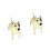 2Pcs Terrier Dog Ornaments Plastic Standing Models for Home 6