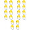 20Pcs Mini Doll Yellow ABS Safe Decorative Hats for Dolls 9