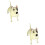 2Pcs Terrier Dog Ornaments Plastic Standing Models for Home 8