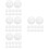 96Pcs Durable White Foosball Balls Hips Material for Home Table Game 9