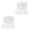 20Pcs Protective Packaging Corners White Epe for Frame and Furniture 10