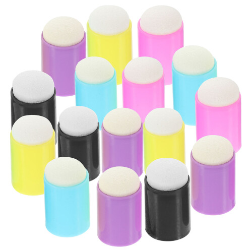 125Pcs Plastic Finger Sponge Applicators for Crafting and Card Making 1