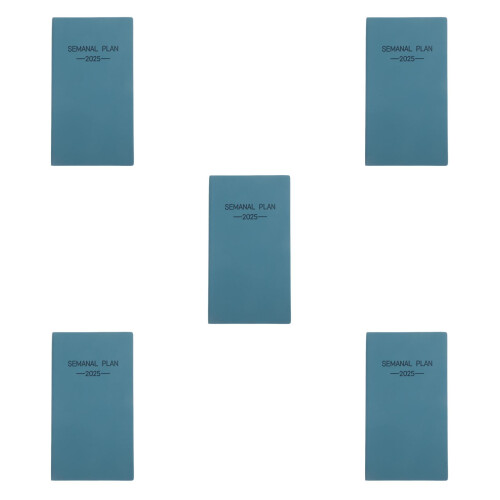 5Pcs PU Planner Notepad Small Calendar Notebook Daily Use 2