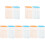 5Sets Premium Double-Sided Attendance Cards Paper for Office Tracking 2