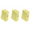 3Pcs Yellow Kitchen Organizer Block Stand Plastic Cutlery Holder 4